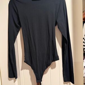 Free People Black Bodysuit